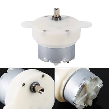 12V DC Low RPM Motor 3 RPM | Slow Speed High Torque Micro Motor with 4mm Shaft | radiomarket.in