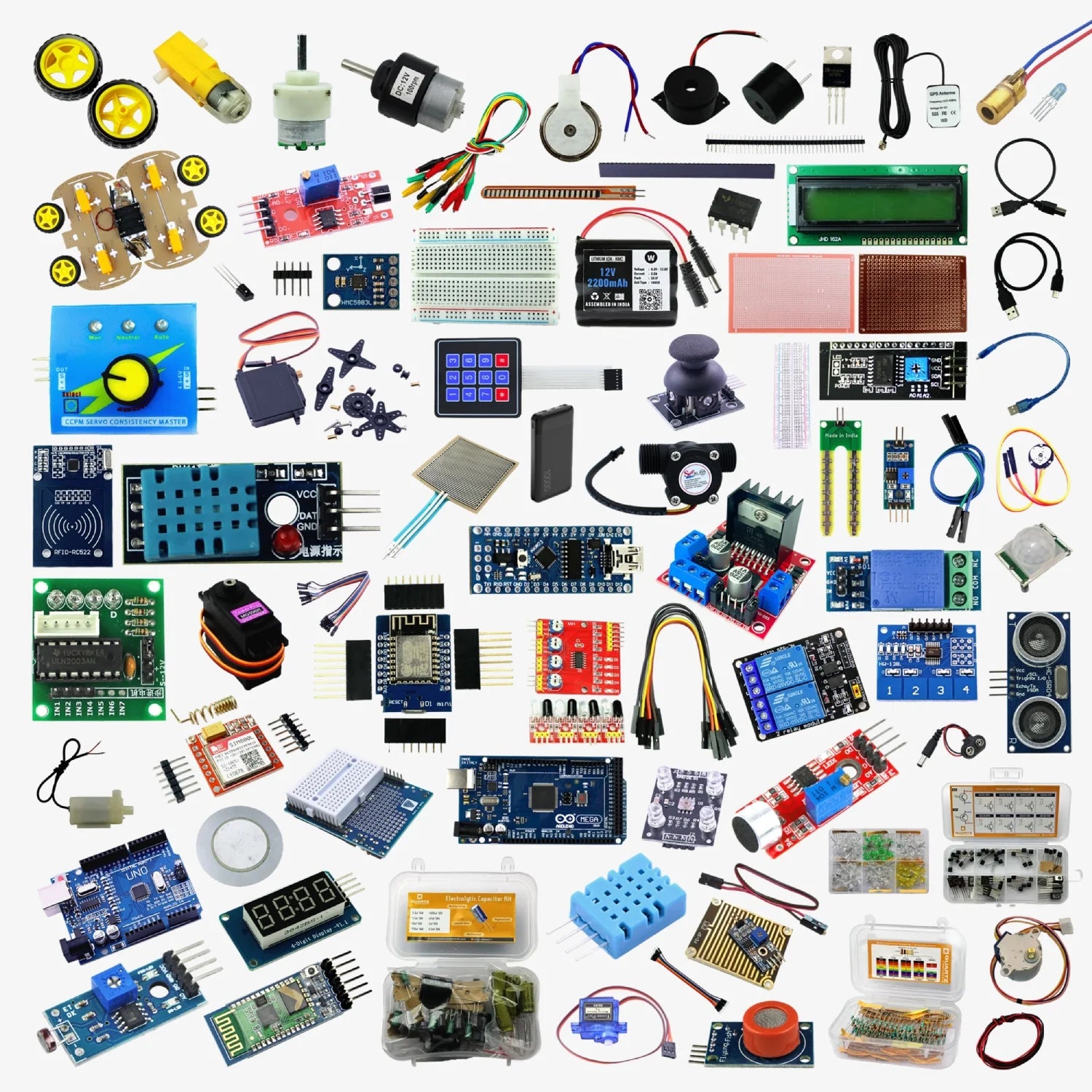 Atal Tinkering Lab – Package 1 – Electronics Development, Robotics, Internet of Things and Sensors