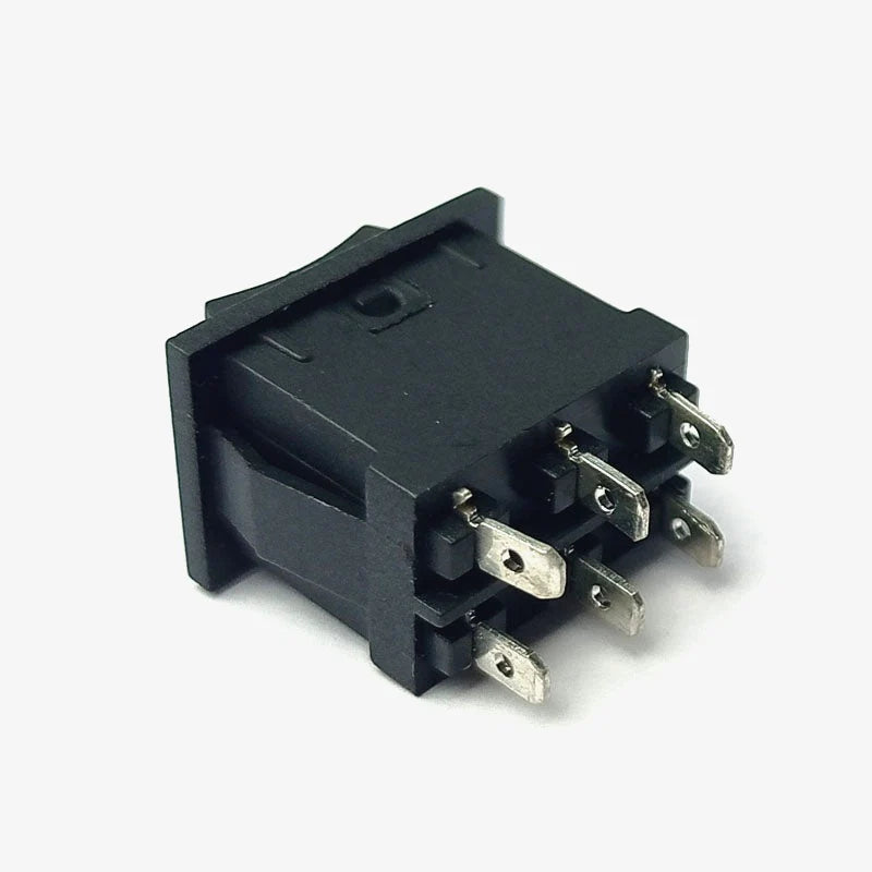 DPDT Center Off Rocker Switch - 6A 250V