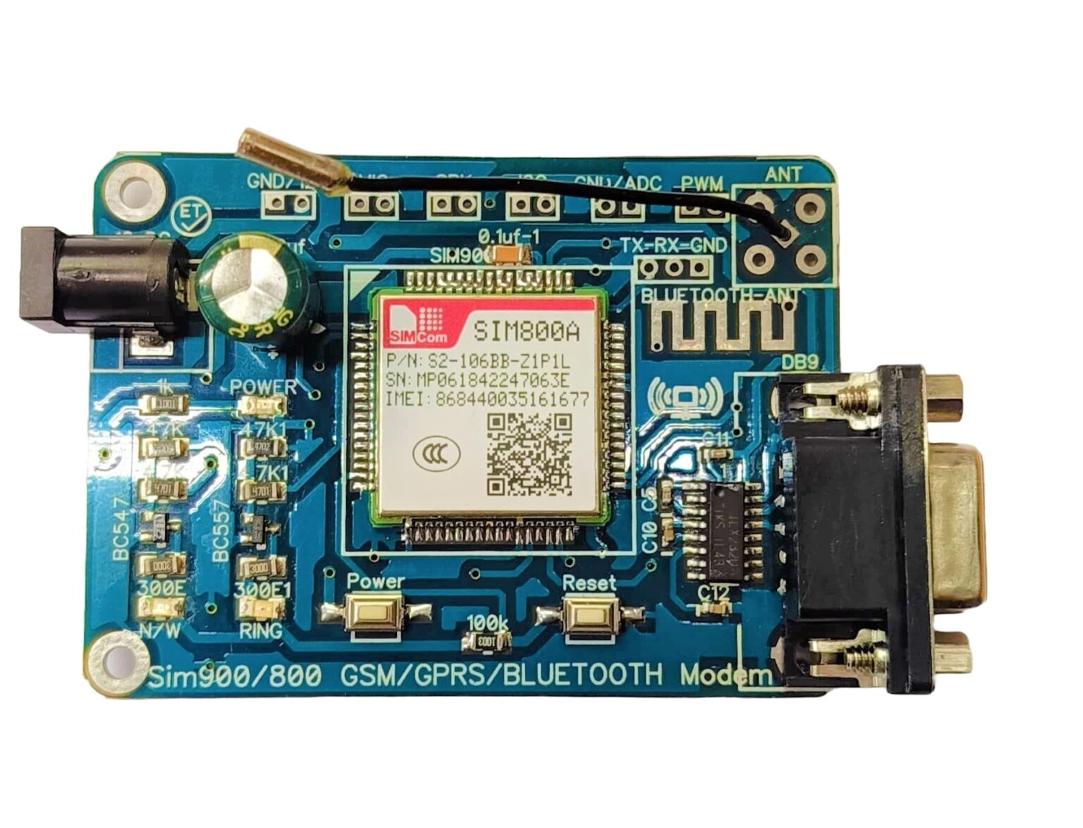 SIM800A GSM/GPRS Serial TTL Modem | GSM Module for Arduino & IoT | radiomarket.in