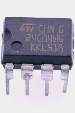 24C04 IC | 4Kb Serial EEPROM IC | I2C Memory Chip for Embedded Projects | radiomarket.in