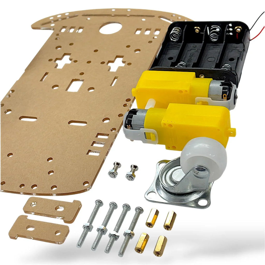 2WD DIY Robot Car Chassis Kit for Arduino, ESP32 and Robotics Projects – radiomarket.in