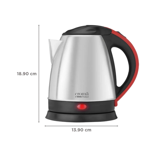 1.5 Litre Electric Kettle with Overload Protection (Silver) | Buy Online at radiomarket.in