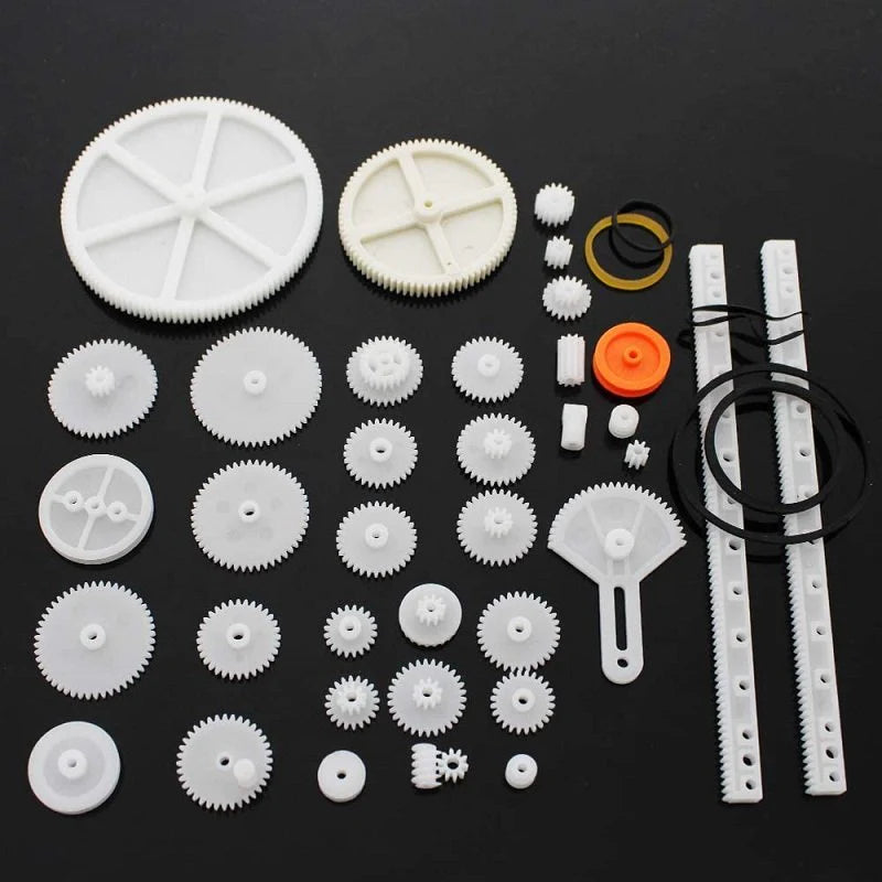 78pcs Plastic Gear Kit – DIY Gear Assortment for Toy Motors, Cars & Robots | radiomarket.in