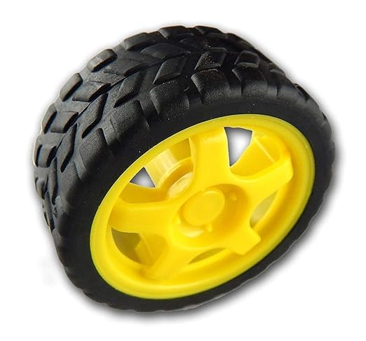 Robot Tyre Yellow  65mmX30mm for BO DC Motor