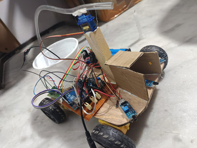 Automatic Fire Fighting Robot with Sensors and Water Pump | radiomarket.in