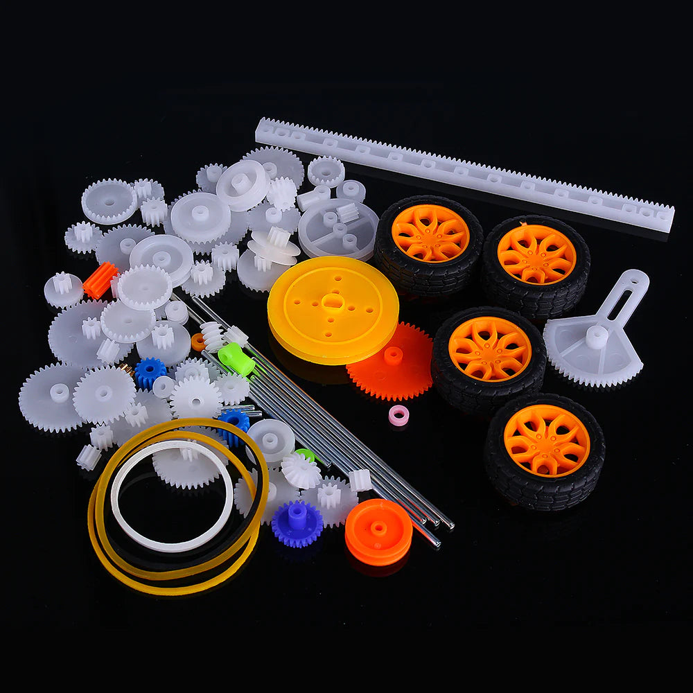 78pcs Plastic Gear Kit – DIY Gear Assortment for Toy Motors, Cars & Robots | radiomarket.in