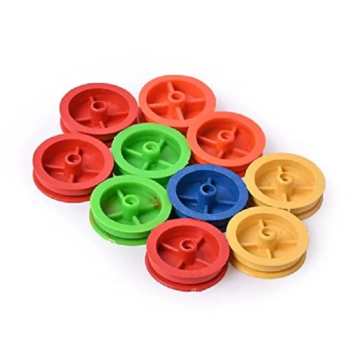 Pulley Multicolour Medium for Toy Motor & DIY Science Projects | radiomarket.in