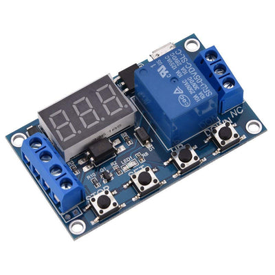 6-30V 1-Channel Power Relay Module – Adjustable Timing Cycle for Arduino & Microcontrollers | radiomarket.in