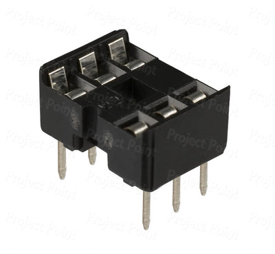6 Pin IC Base | Durable DIP IC Socket for Electronic Projects | radiomarket.in