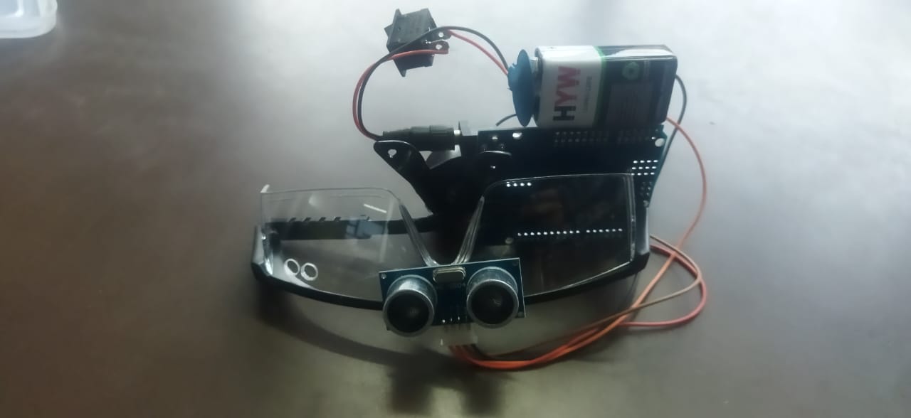 Obstacle Avoiding specs Kit using Arduino & Ultrasonic Sensor | radiomarket.in