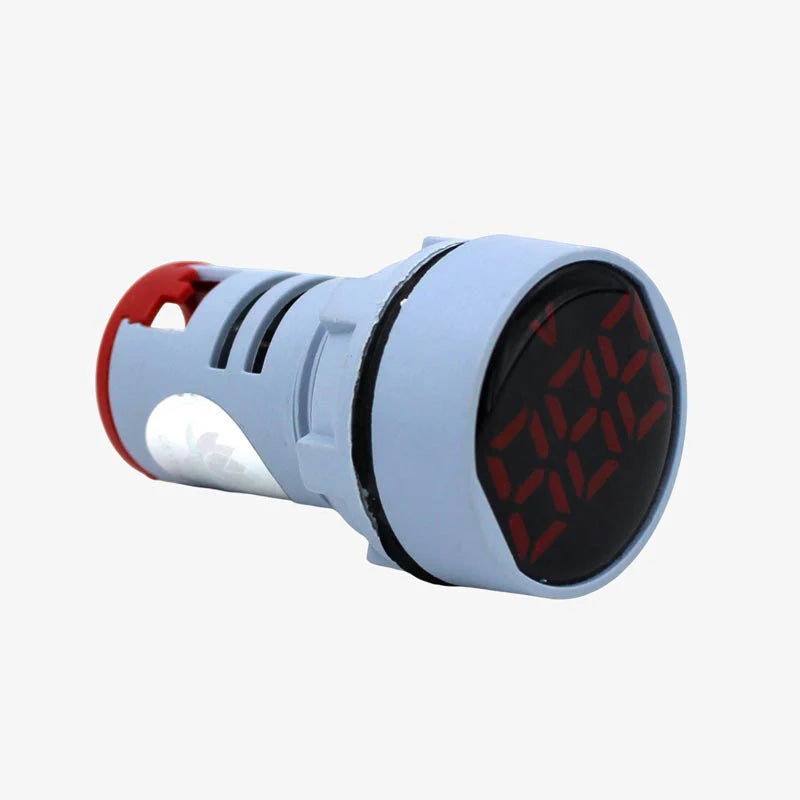 AD22-22DSV AC Voltmeter Display – Round Red 22mm (60-500V) on radiomarket.in