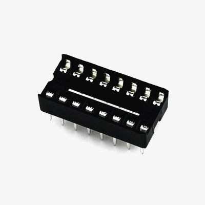 16 Pin DIP IC Base/Socket | Reliable IC Holder for Electronics | radiomarket.in