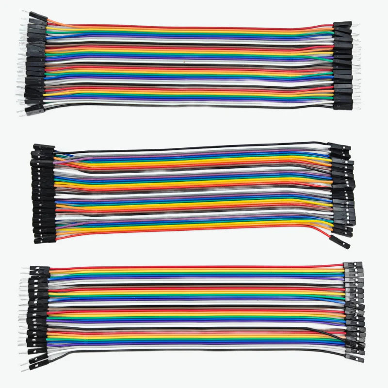 Jumper Wires Combo Pack - Male to Male, Male to Female, Female to Female (Set of 120)