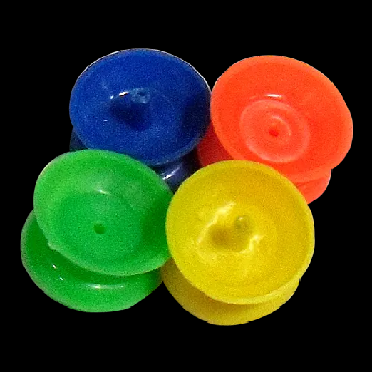 26×12 MM Plastic Pulley Multicolor for DIY Projects & Toy Motors | radiomarket.in