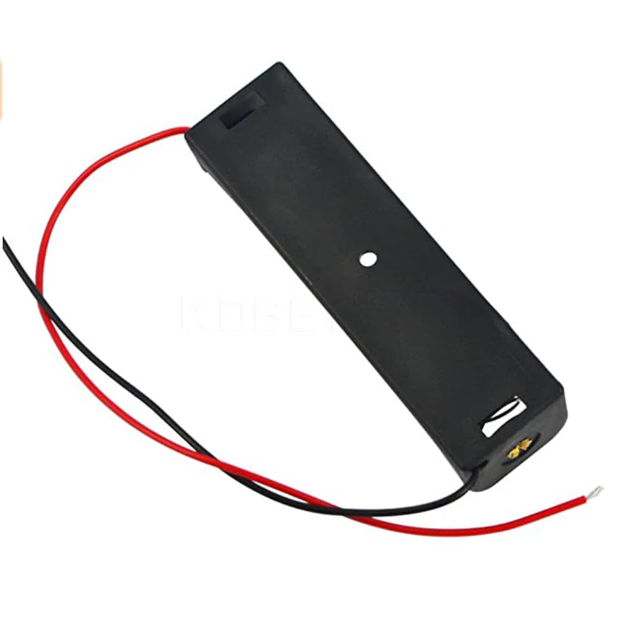 18650 Battery 1 batteries  Lithium Cell Holder Open Case with Wire