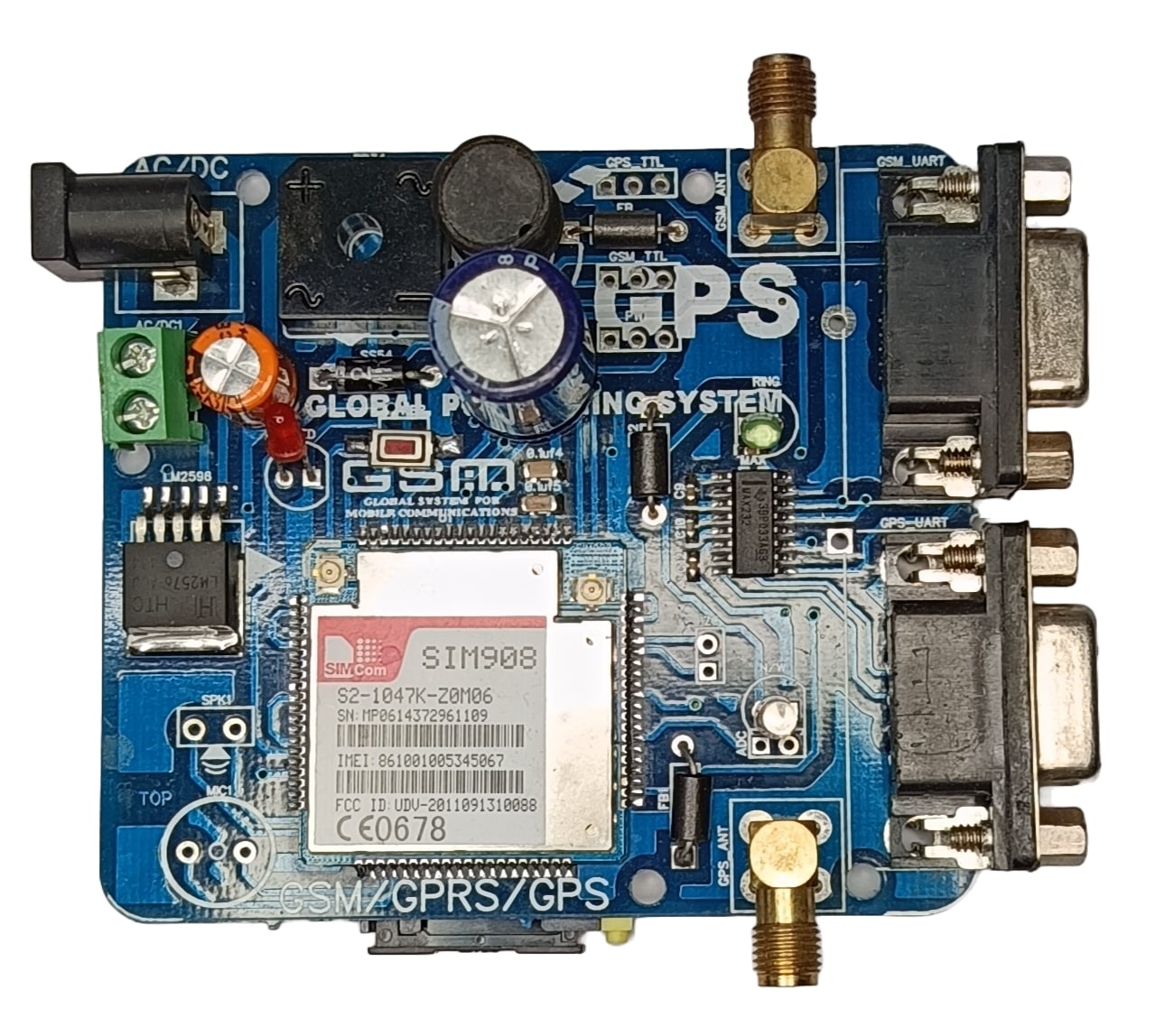 SIM908 GSM GPS Serial TTL Modem | All-in-One GSM & GPS Module | radiomarket.in
