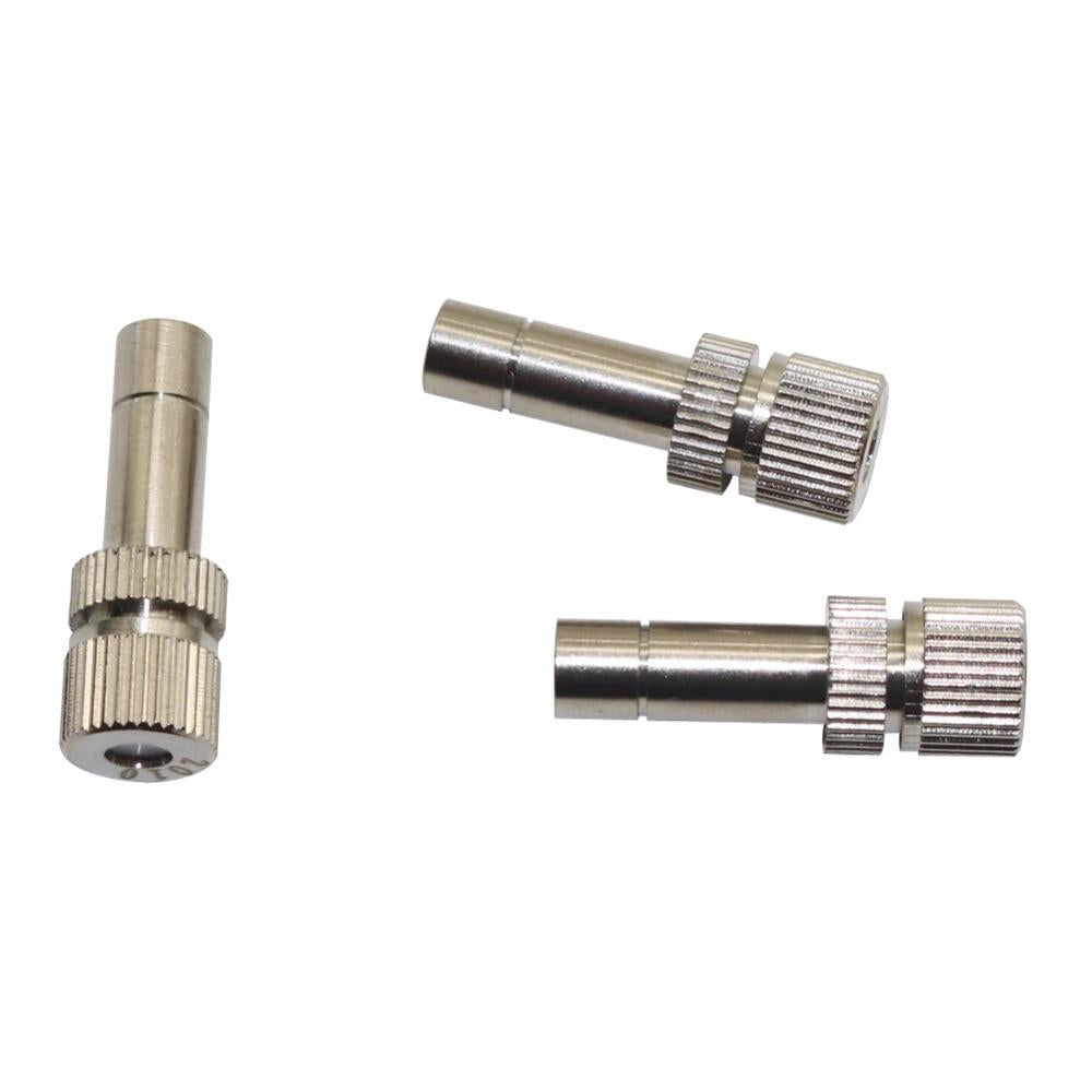 6mm Low Pressure Fine Atomization Nozzles 0.1~0.6mm Brass Misting Sprayers Irrigation