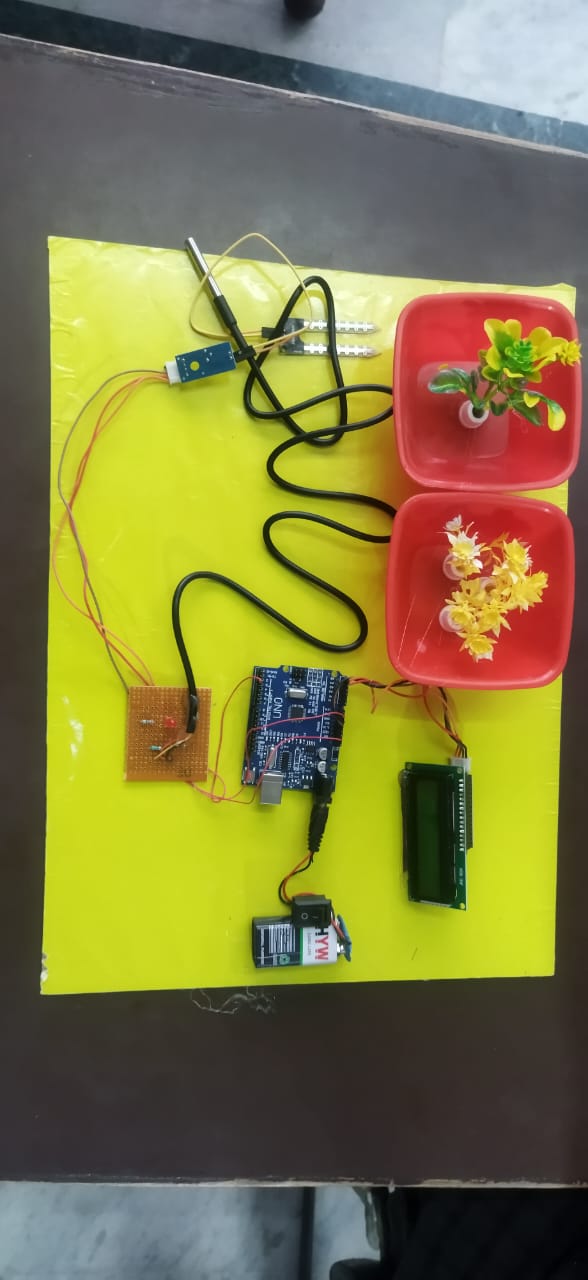 Automatic Water Irrigation System with Temperature Display using Arduino | radiomarket.in