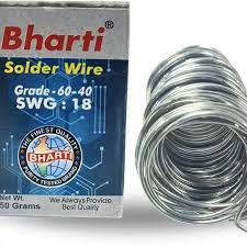 Bharti Solder Wire 60-40 SWG-18 (50gm) | High-Quality Electronics Solder | radiomarket.in