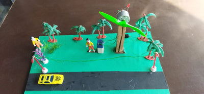 Wind Mill with Two LED Lights Working Model for Wind Energy Demonstration | radiomarket.in