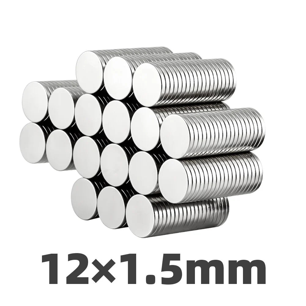 12 x 1.5mm Neodymium Disc Magnets (Rare Earth) – Pack of 20 | Strong Permanent Magnets | radiomarket.in