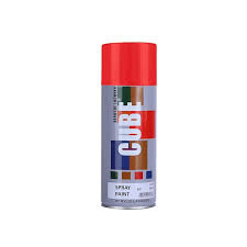 CUBE Red Spray Paint 450ml | Premium Gloss Finish for DIY, Furniture & Automotive | radiomarket.in