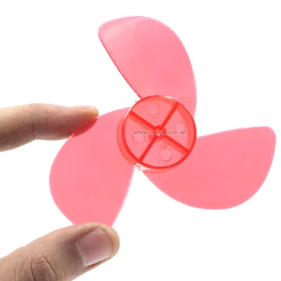 4 Inch (100mm) Three Blade Mini Propeller Fan for Toy Motor | DIY Projects & Robotics | radiomarket.in