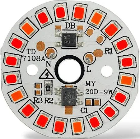 Red Color DOB AC 220V 9W LED Light for Bulb – High Brightness on radiomarket.in