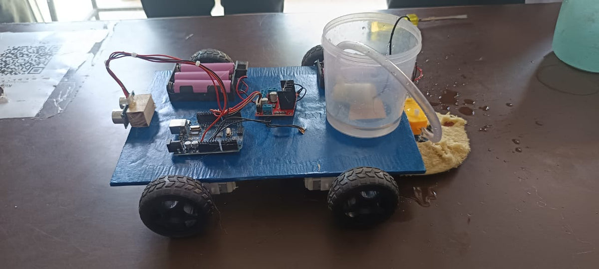 Cleaner Using Radio Cleaner Robot with Obstacle Avoidance Using Arduino | radiomarket.in ...