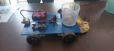 Cleaner Robot with Obstacle Avoidance Using Arduino | radiomarket.in