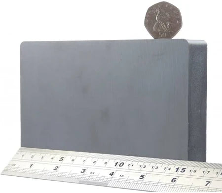 50 x 100 x 25mm Ferrite Block Magnet | 6" x 4" x 1" Strong Rectangular Magnet | radiomarket.in