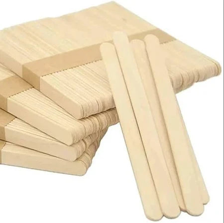 Ice Cream Stick – 50 Pieces (MOQ 10 Packets) | Wooden Craft Sticks for DIY & Ice Cream | Buy at radiomarket.in