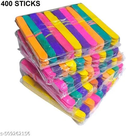 90 PCS Colored Wooden Ice Cream Sticks – Multicolor Craft Sticks for DIY & School Projects | Buy at radiomarket.in