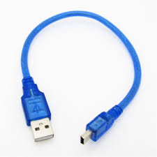 Arduino Nano Cable (USB 2.0 A to USB 2.0 Mini B) - Blue/Black |Nano cable |radiomarket.in